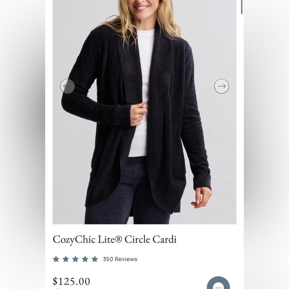 Barefoot Dreams cozy chic lite circle cardigan